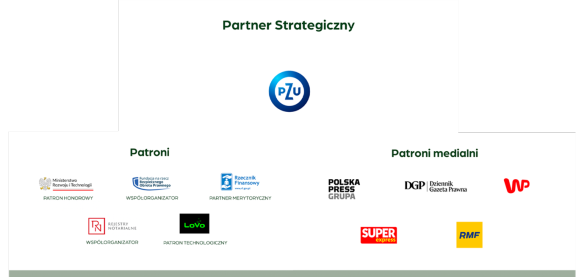 Loga i nazwy patrona strategicznego - PZU oraz patronów i patronów medialnych